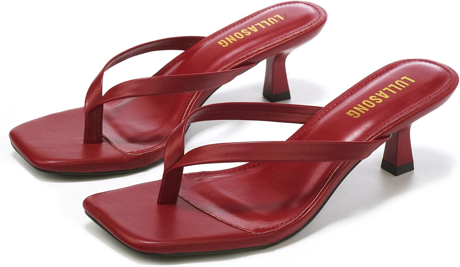 LULLASONG Women's Kitten Heels Sandals