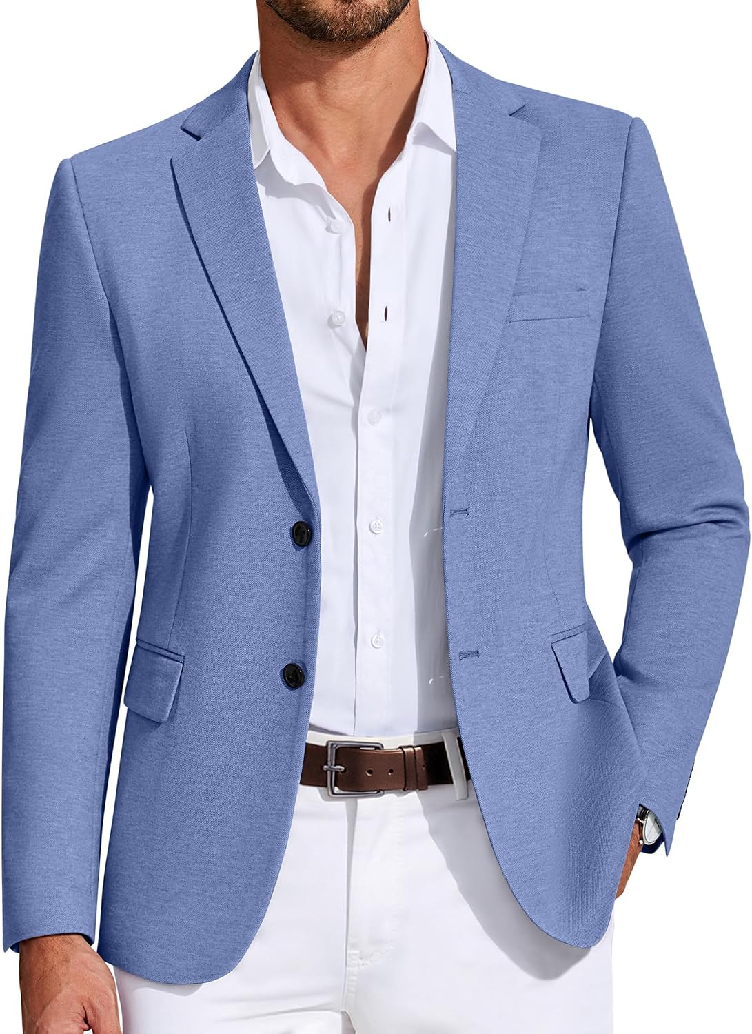 COOFANDY Mens Casual Blazer Knit