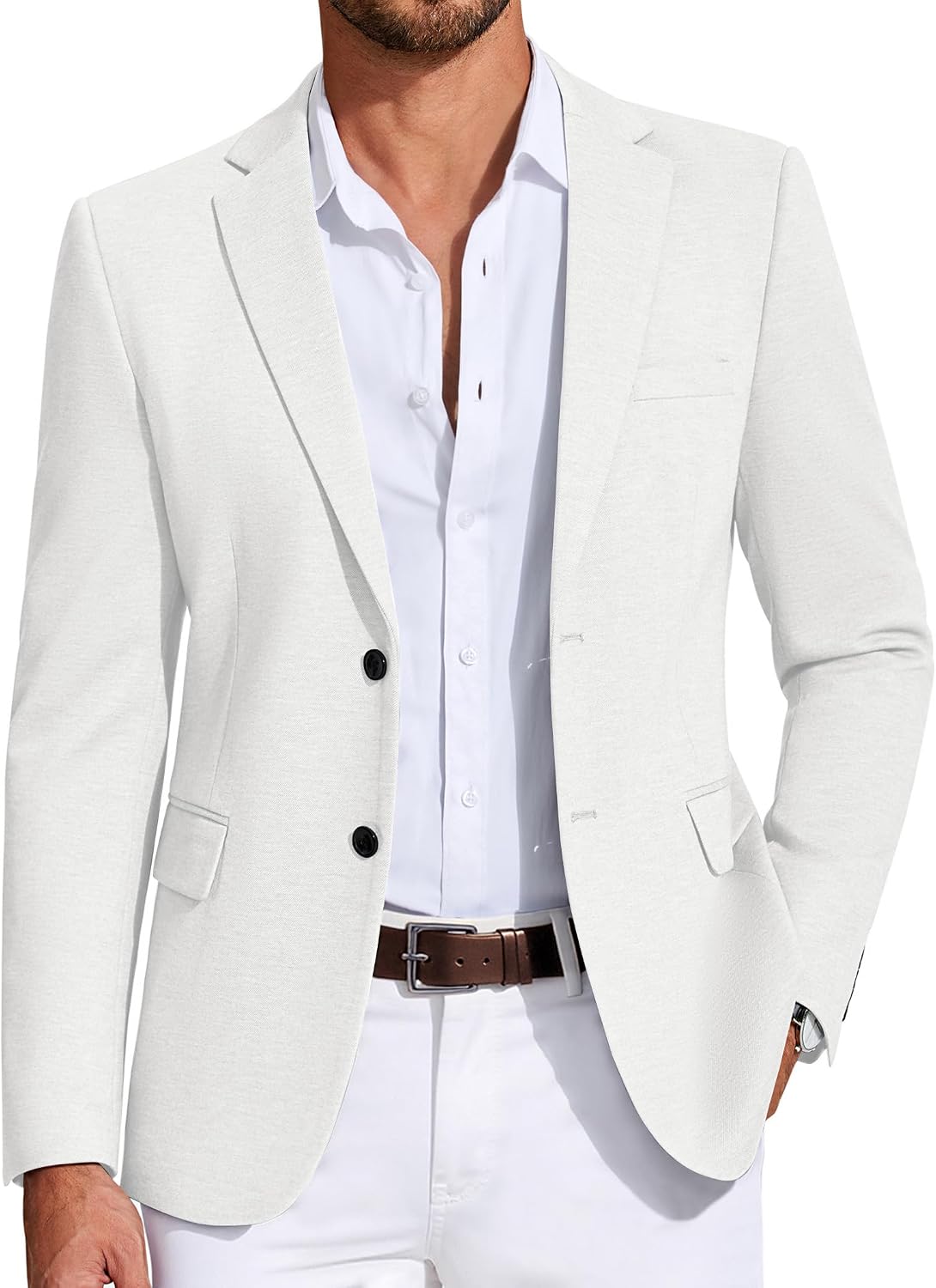COOFANDY Mens Casual Blazer Knit
