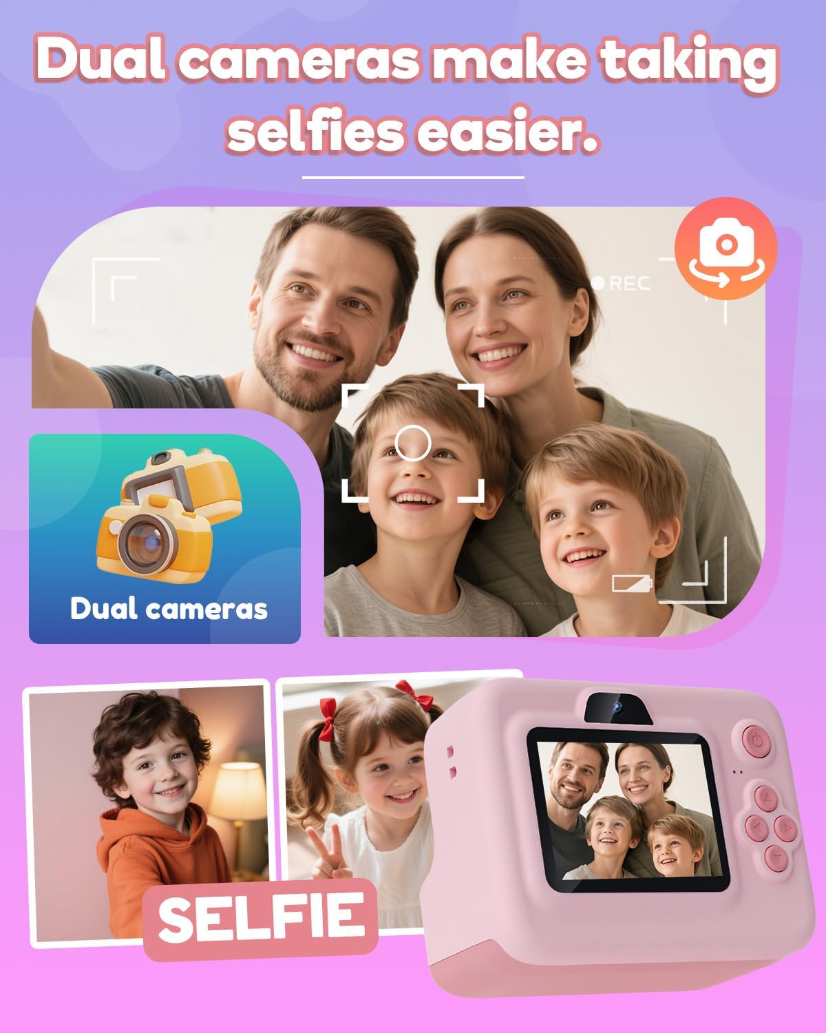 Dylanto Kids Camera Instant Print,1080P