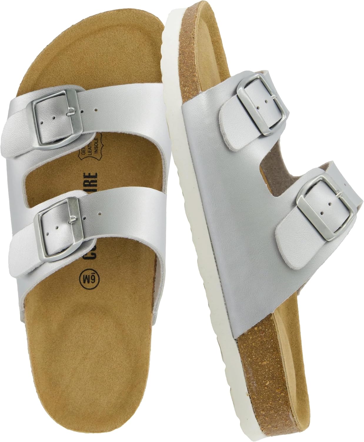 CUSHIONAIRE Lane Cork Slide Women's Sandals, Comfortable Sandals for Women