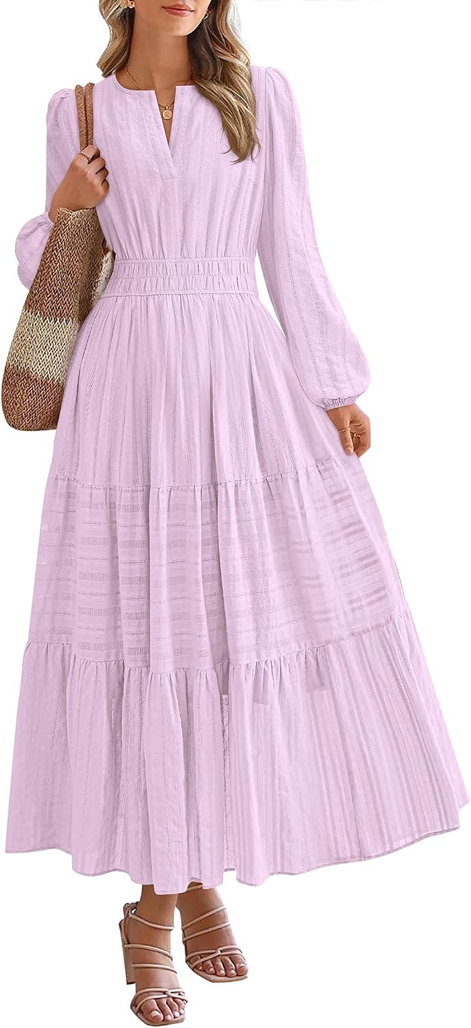 BTFBM Womens Fall 2026 Casual Midi Maxi Dresses