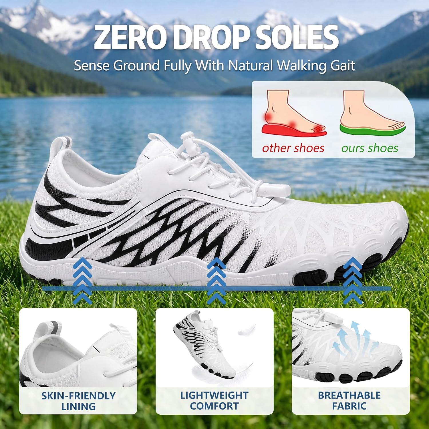 ELETON Barefoot Shoes Women Men