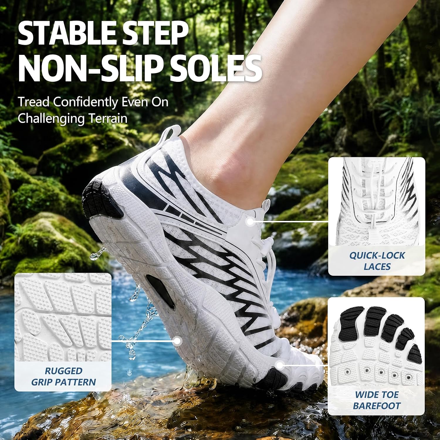 ELETON Barefoot Shoes Women Men
