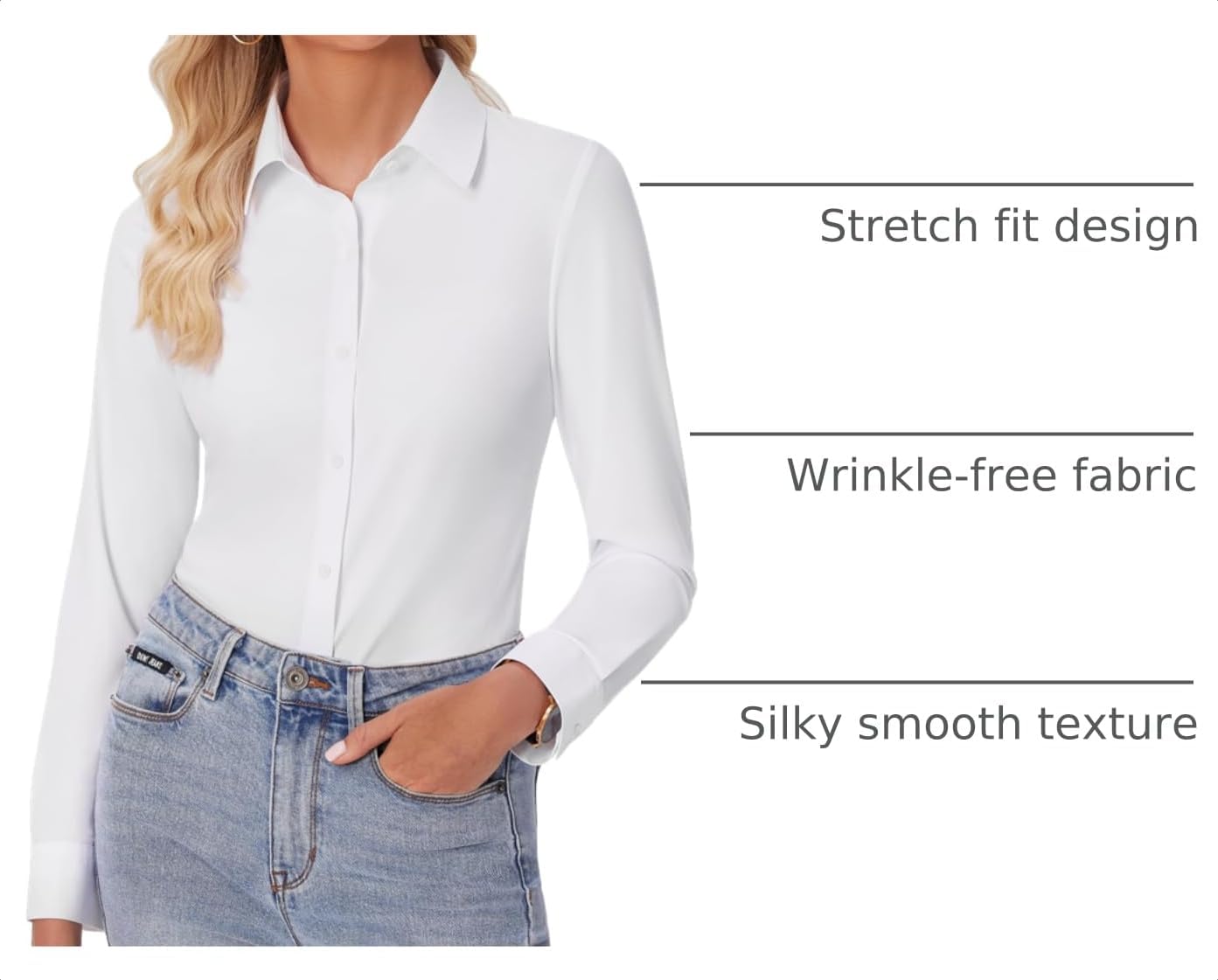 siliteelon Button Down Shirts