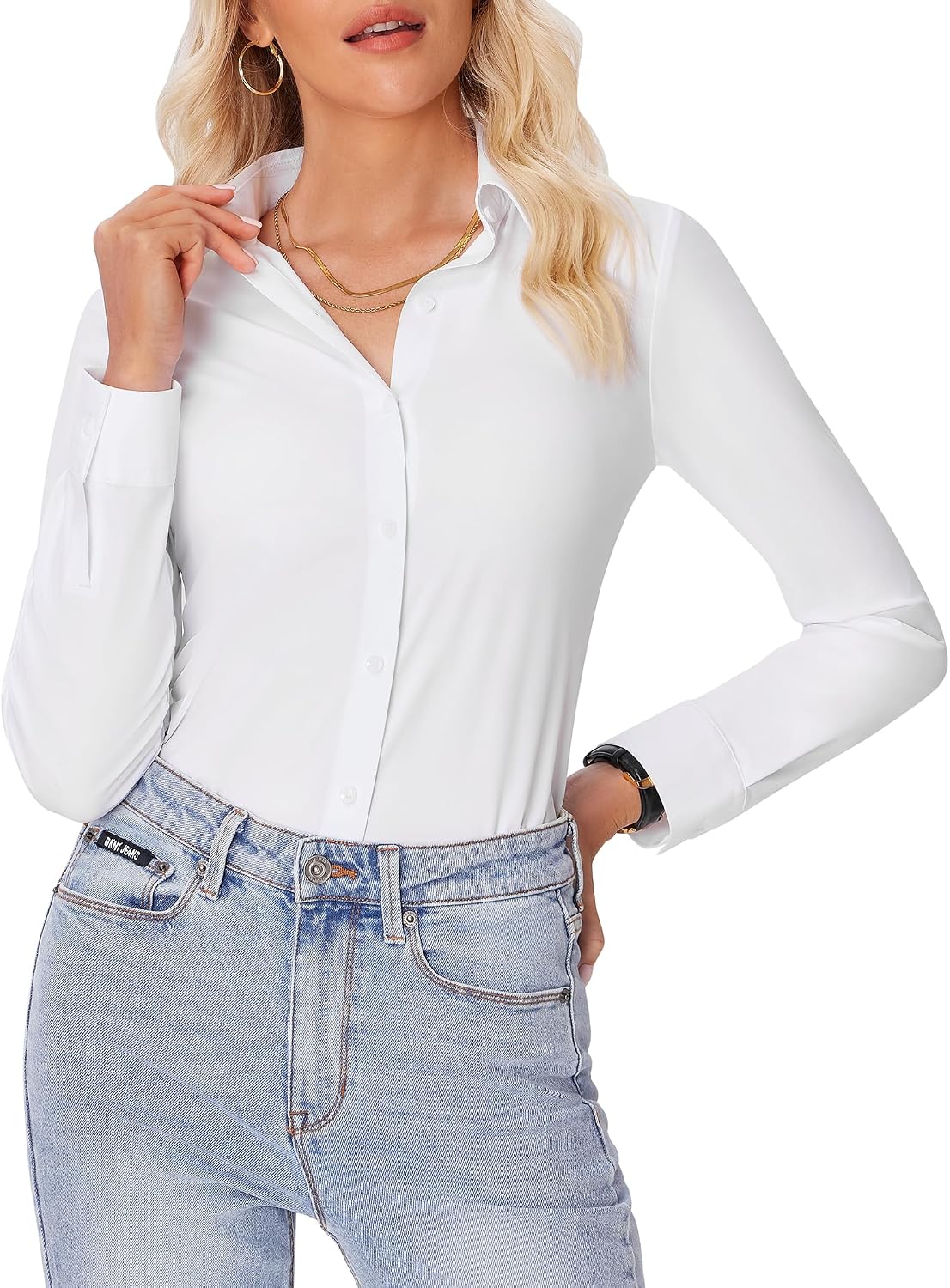 siliteelon Button Down Shirts