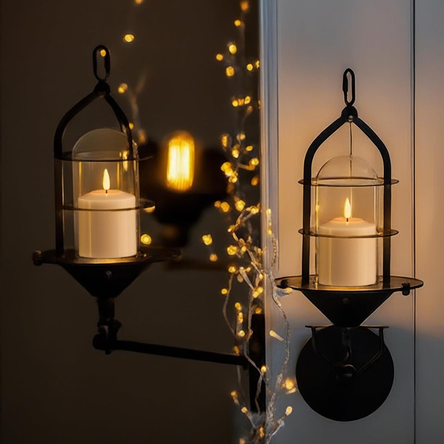 GenSwin Wax Votive Flameless Candles Battery Operated with Timer White - Image 2
