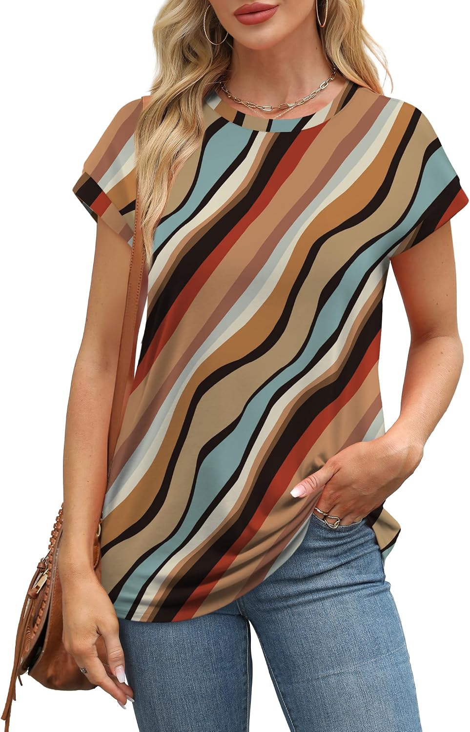 Alaroo Womens Summer Tops Short