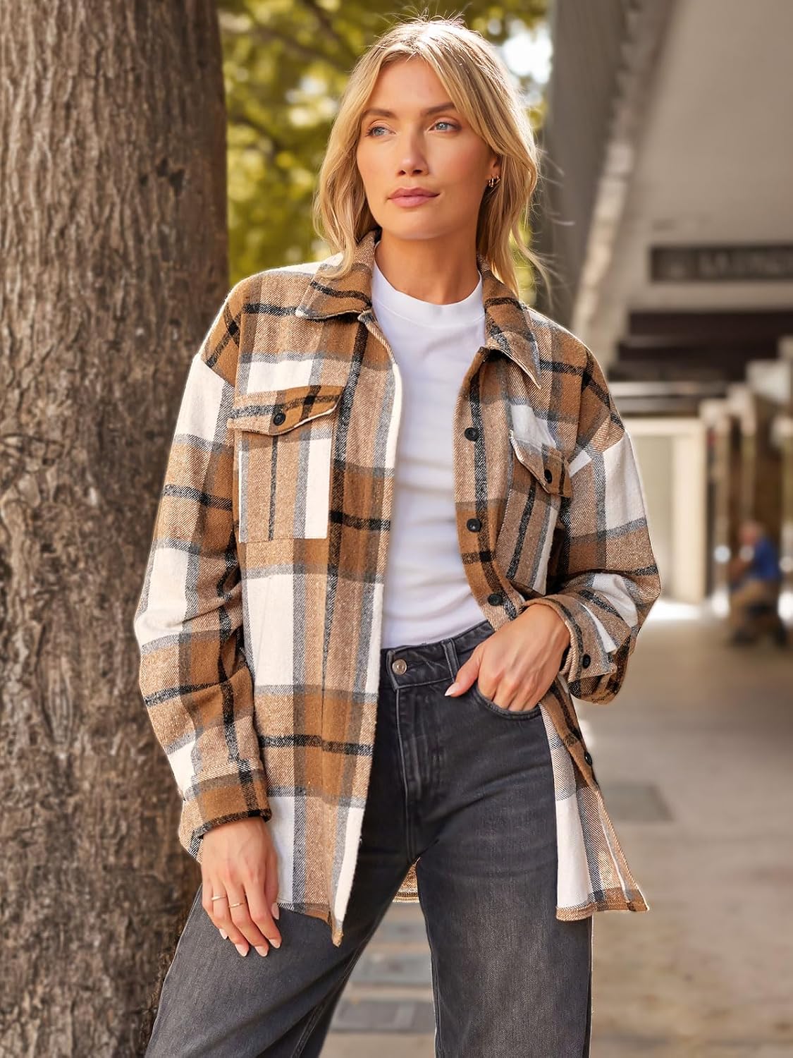 AUTOMET Shackets for Women Plaid Flannel Shirts - Image 2