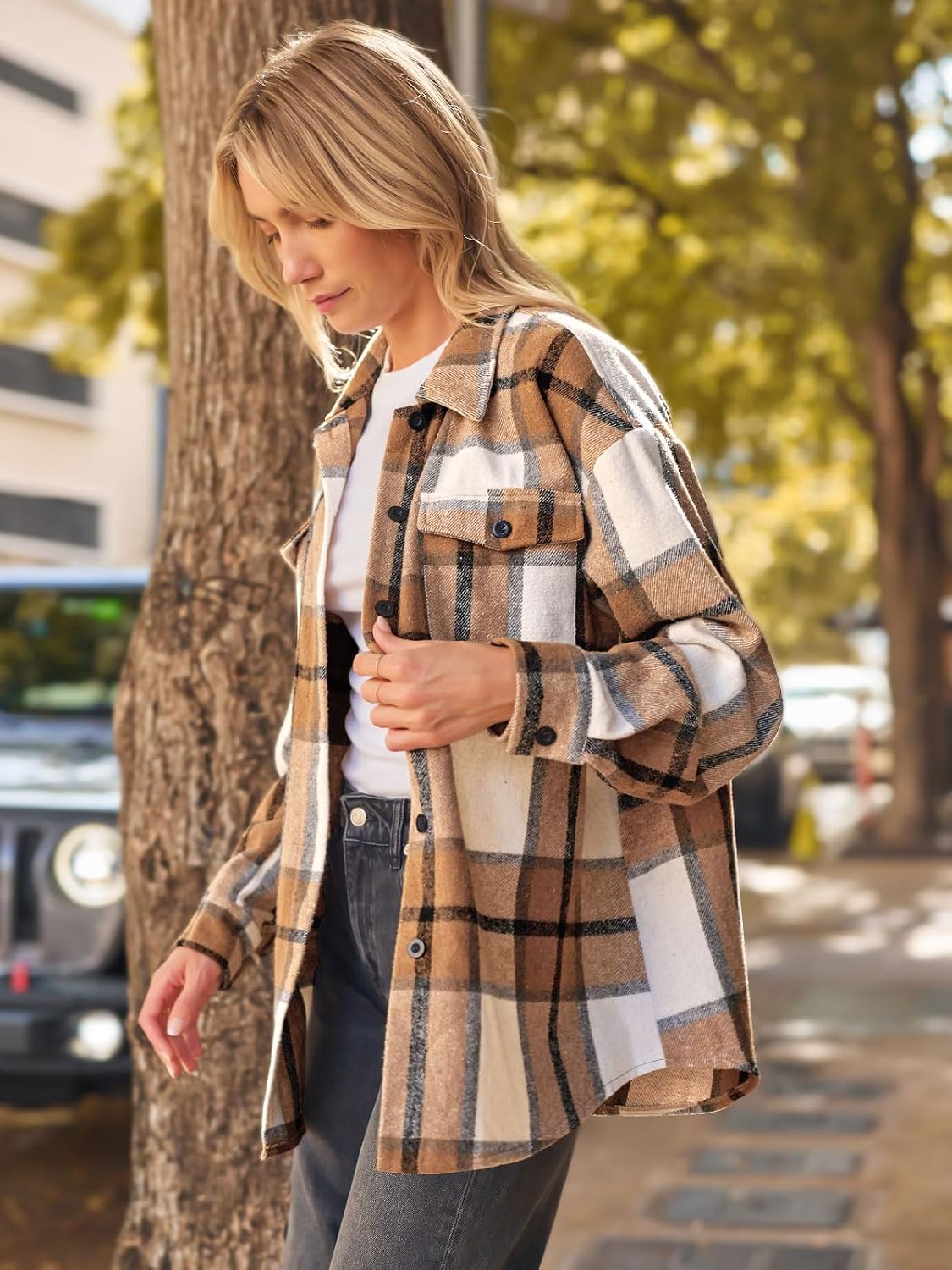 AUTOMET Shackets for Women Plaid Flannel Shirts - Image 3