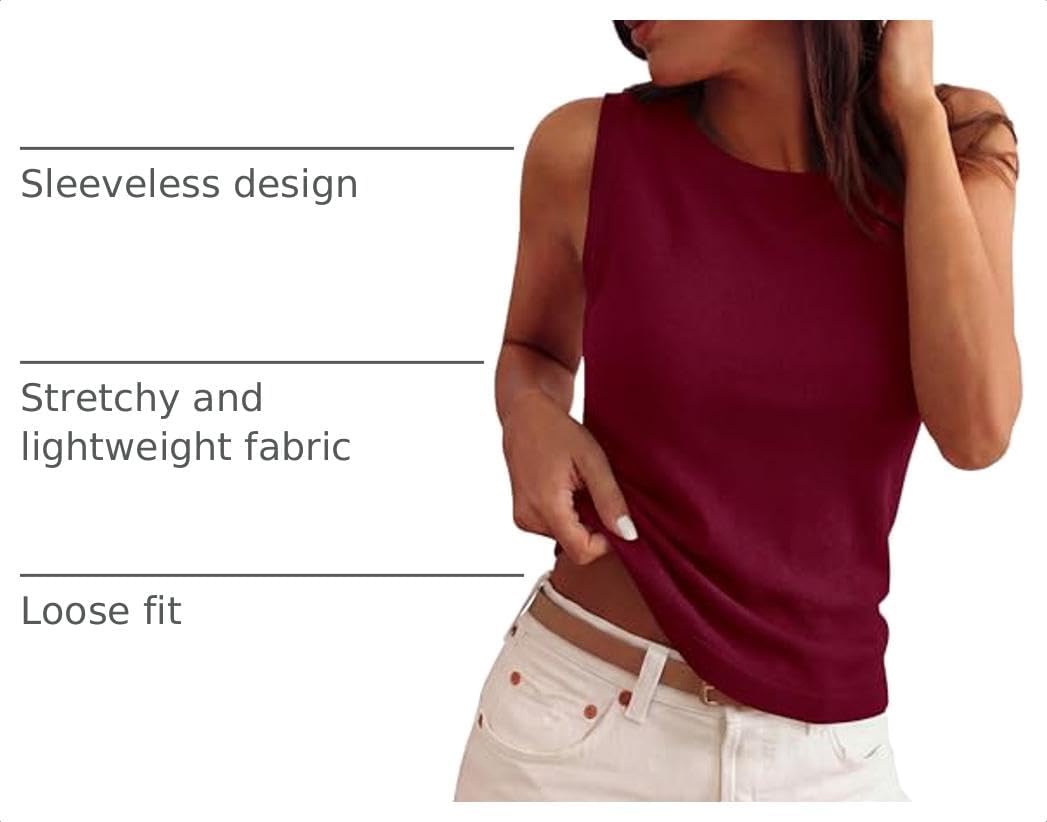 PRETTYGARDEN Women's Summer Sleeveless Sweater Tank Tops - Image 4