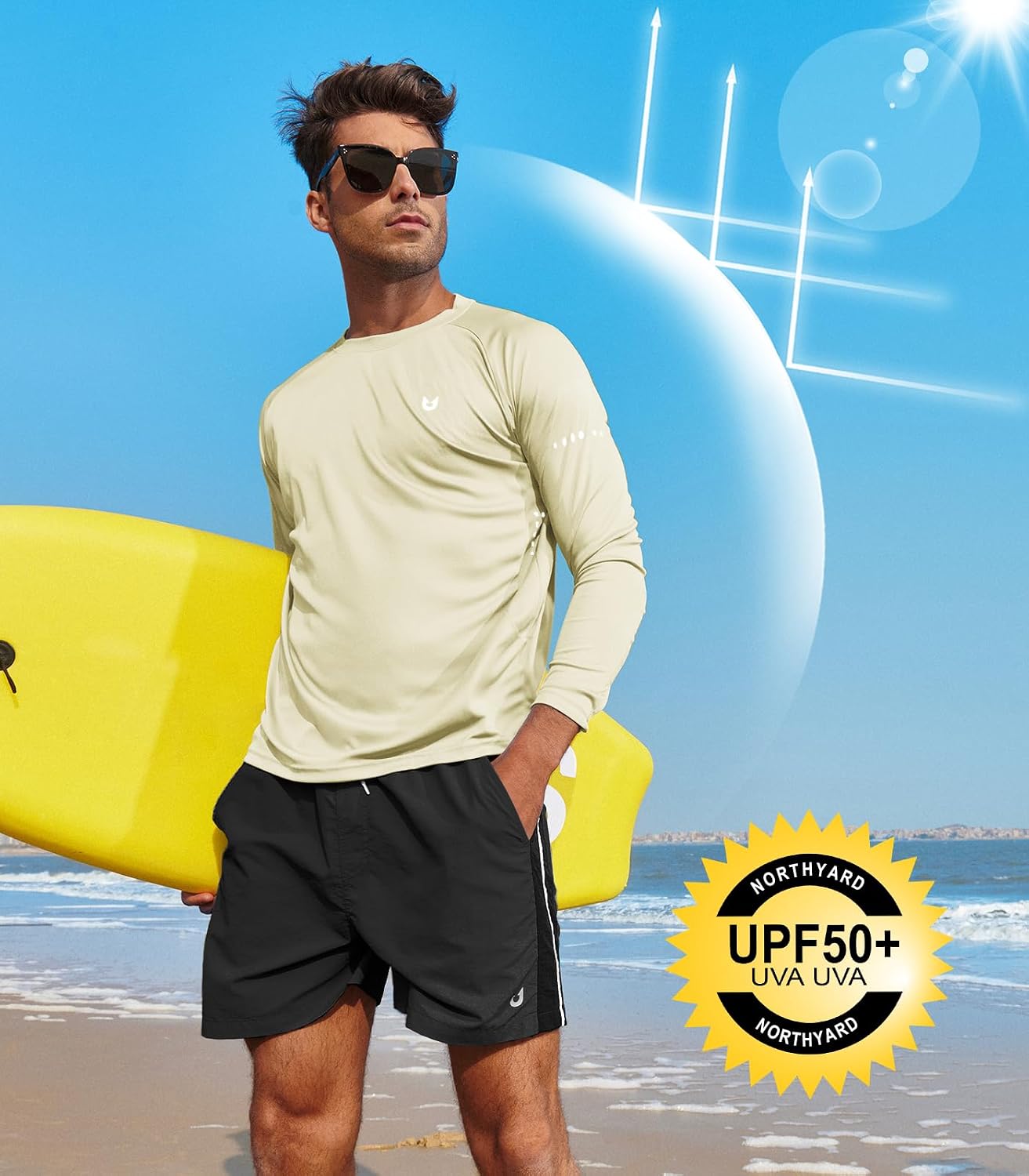 NORTHYARD Men's Sun Shirts Long