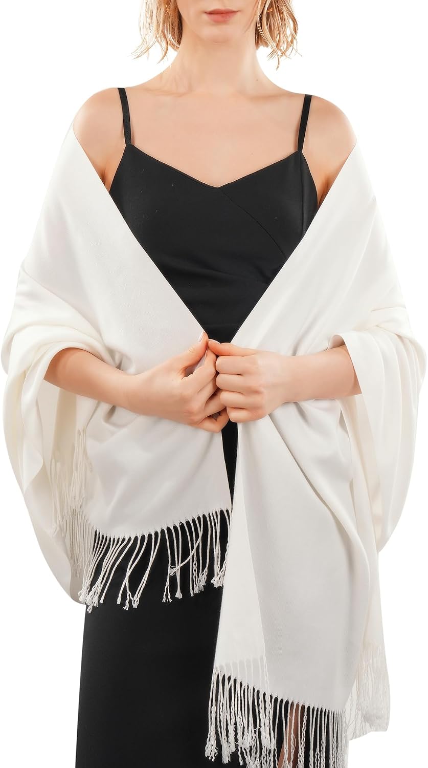 FURTALK Women's Soft Shawl Wrap Scarf for Wedding Travel - Image 2