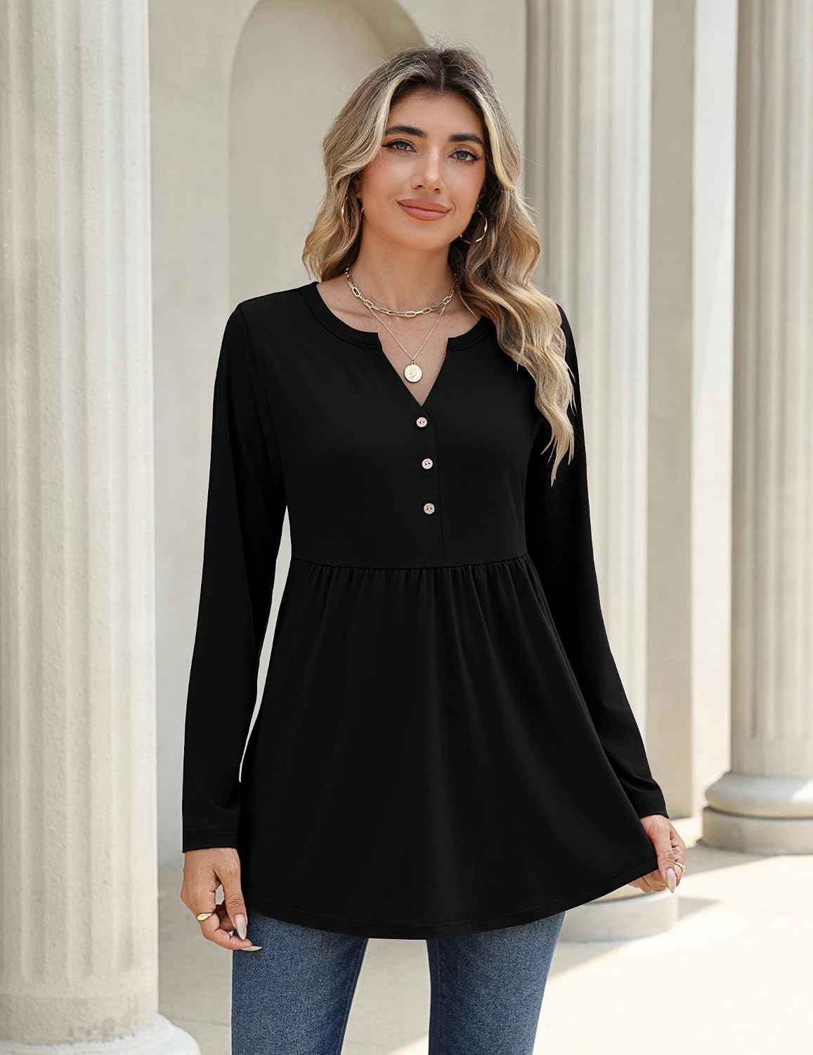 Zeagoo Women Blouses Long Sleeve