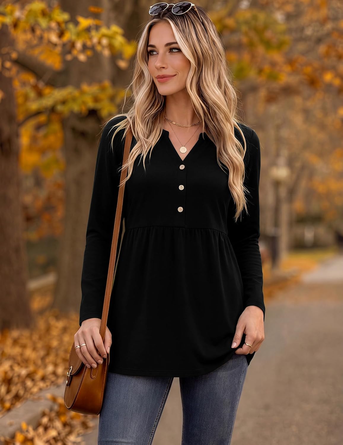 Zeagoo Women Blouses Long Sleeve