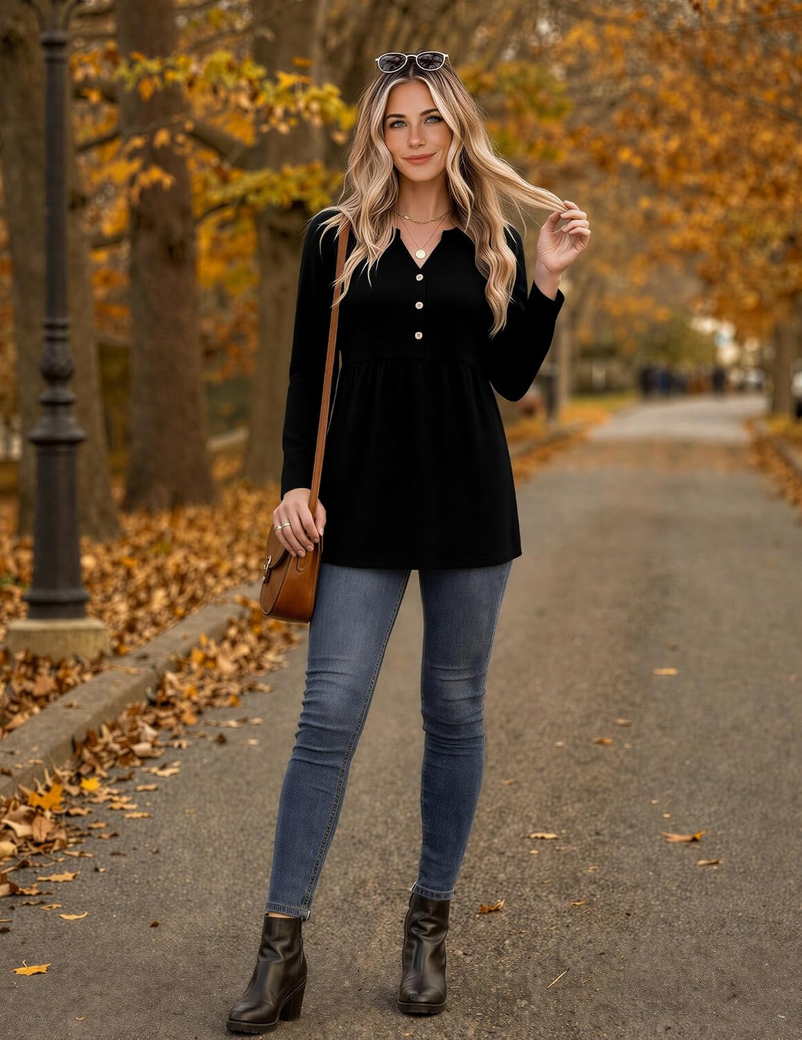 Zeagoo Women Blouses Long Sleeve