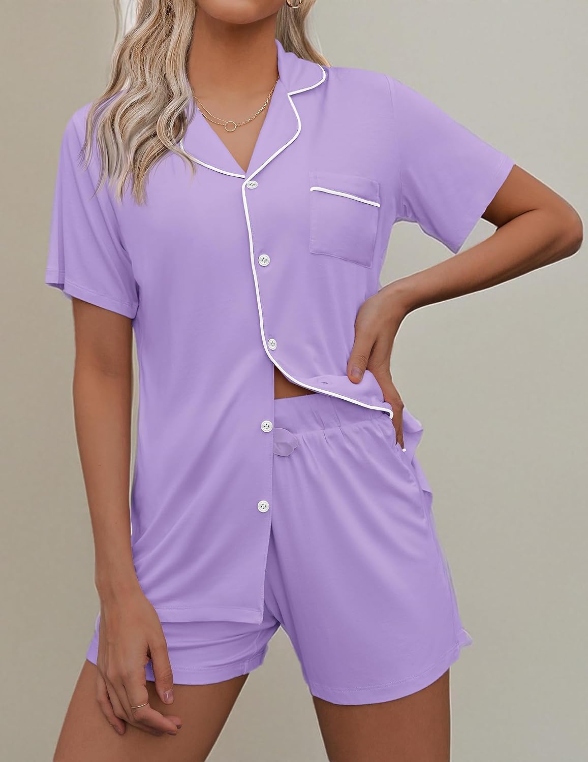 Ekouaer Pajamas Set for Women