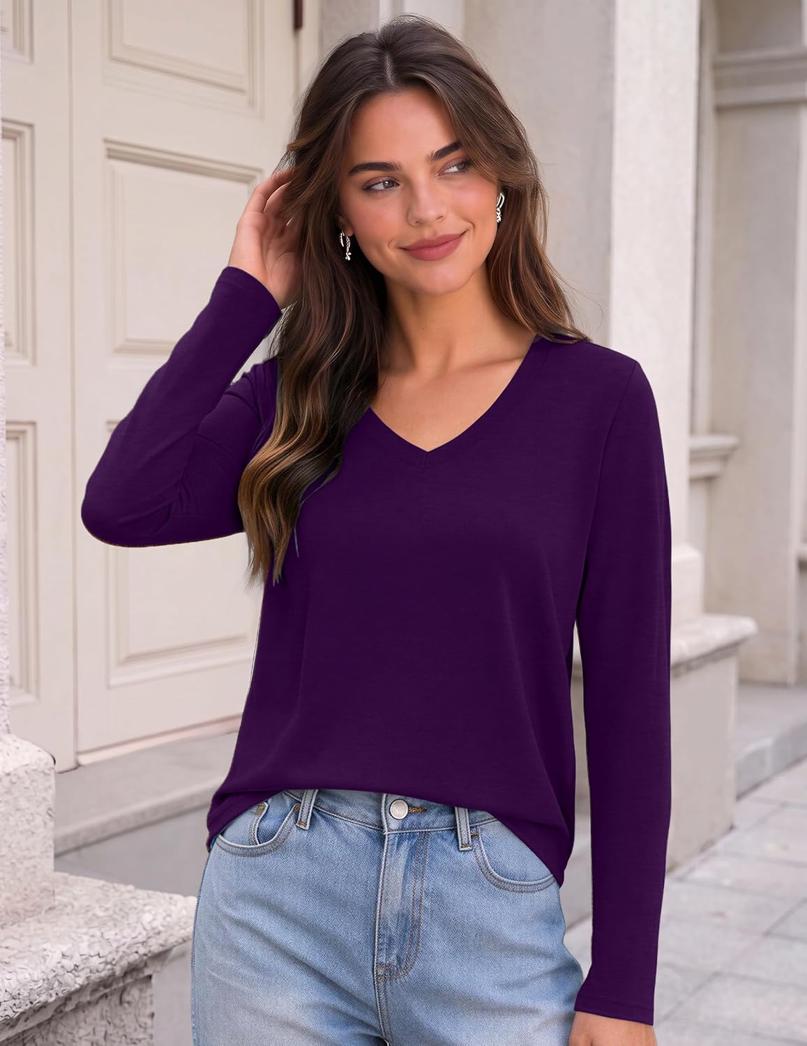 Zeagoo Womens Shirts Long Sleeve