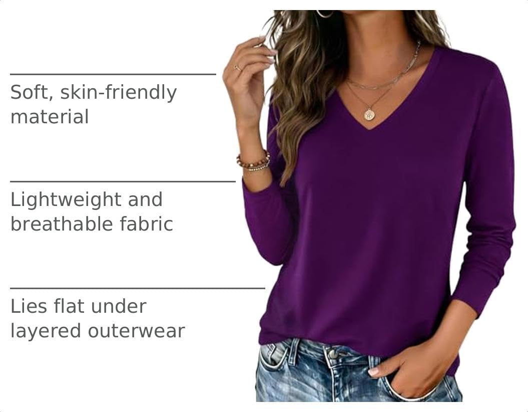 Zeagoo Womens Shirts Long Sleeve