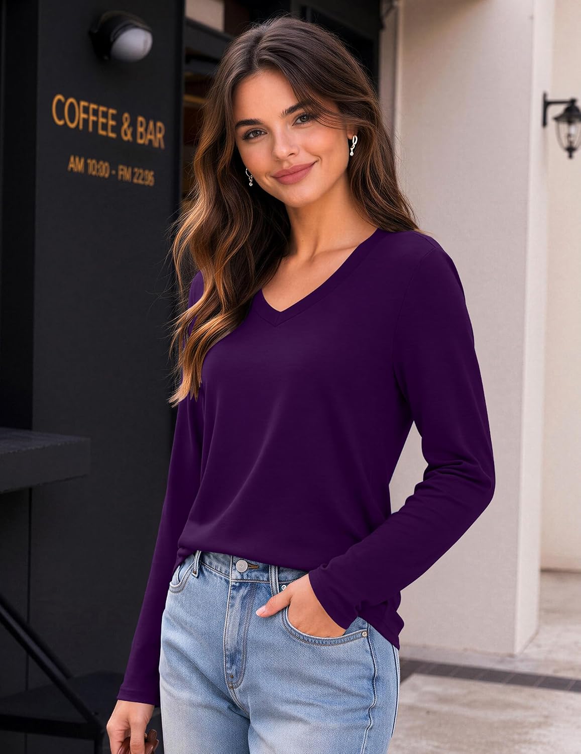 Zeagoo Womens Shirts Long Sleeve