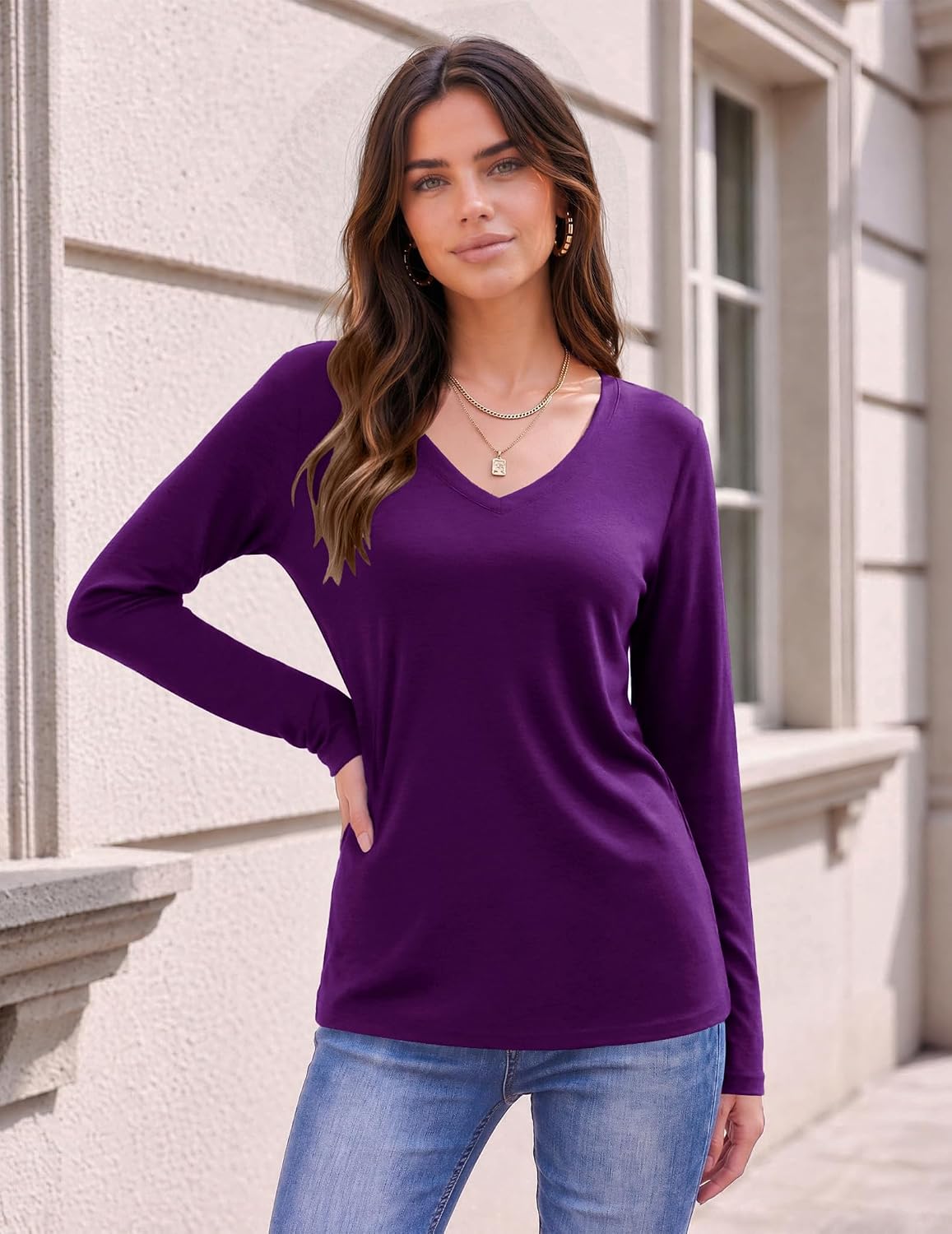 Zeagoo Womens Shirts Long Sleeve