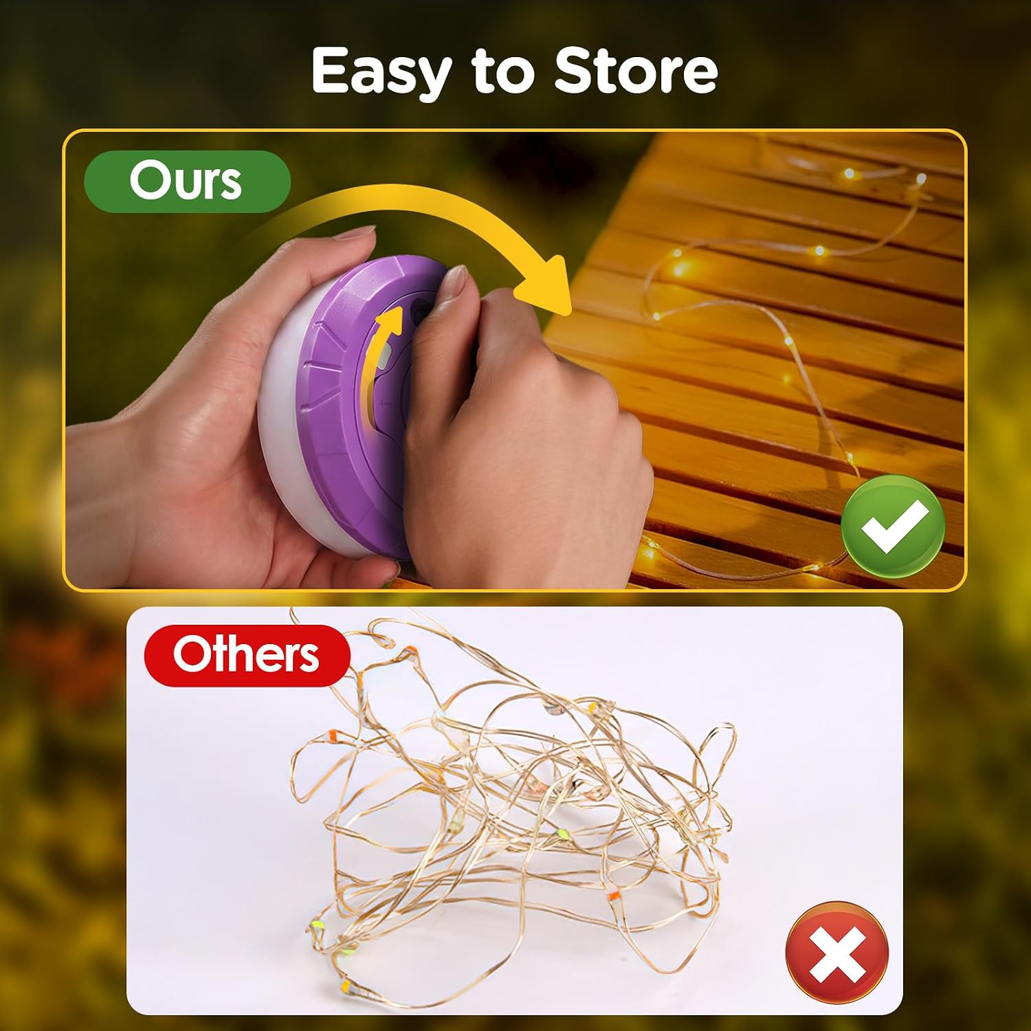 OGERY Camping String Lights 4