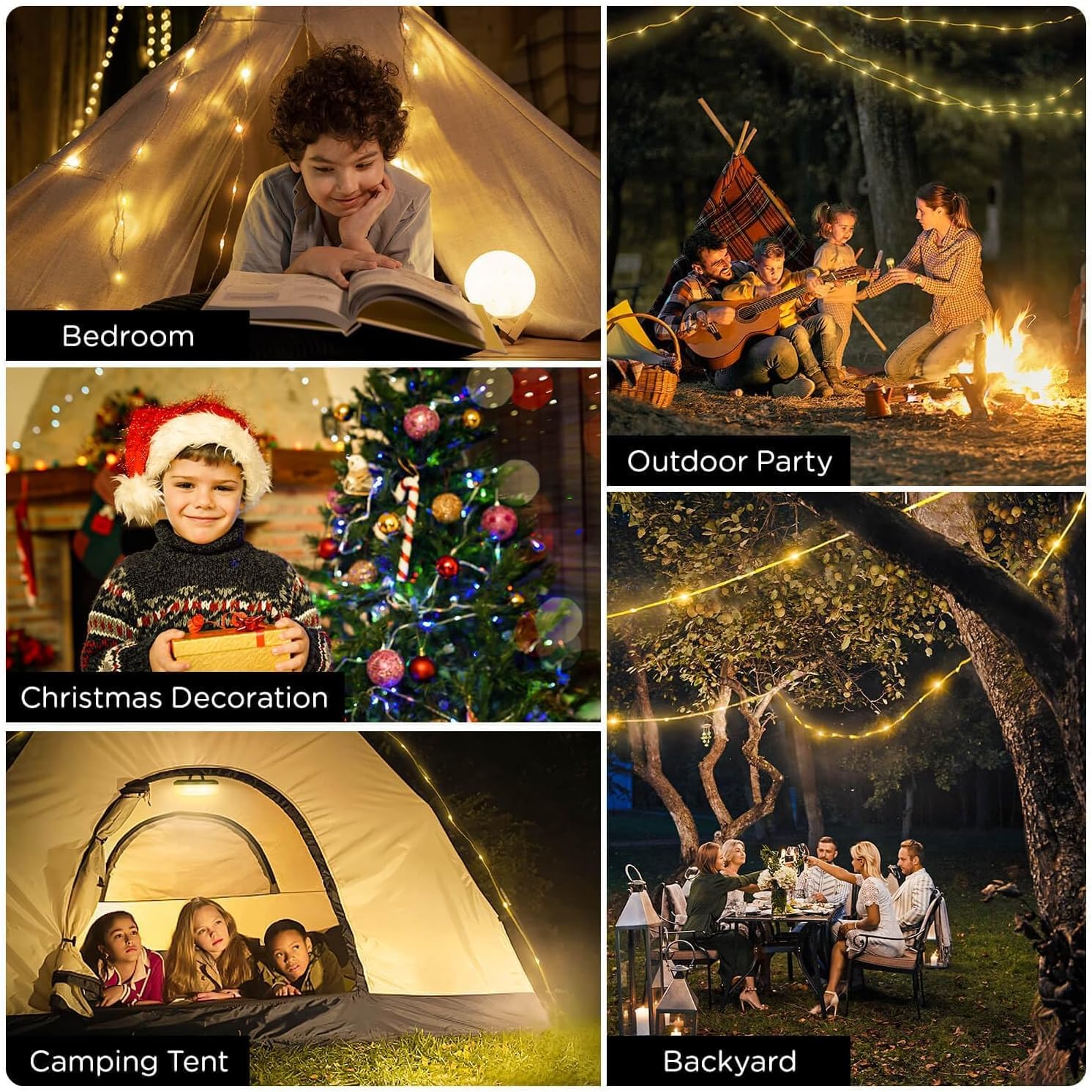 OGERY Camping String Lights 4