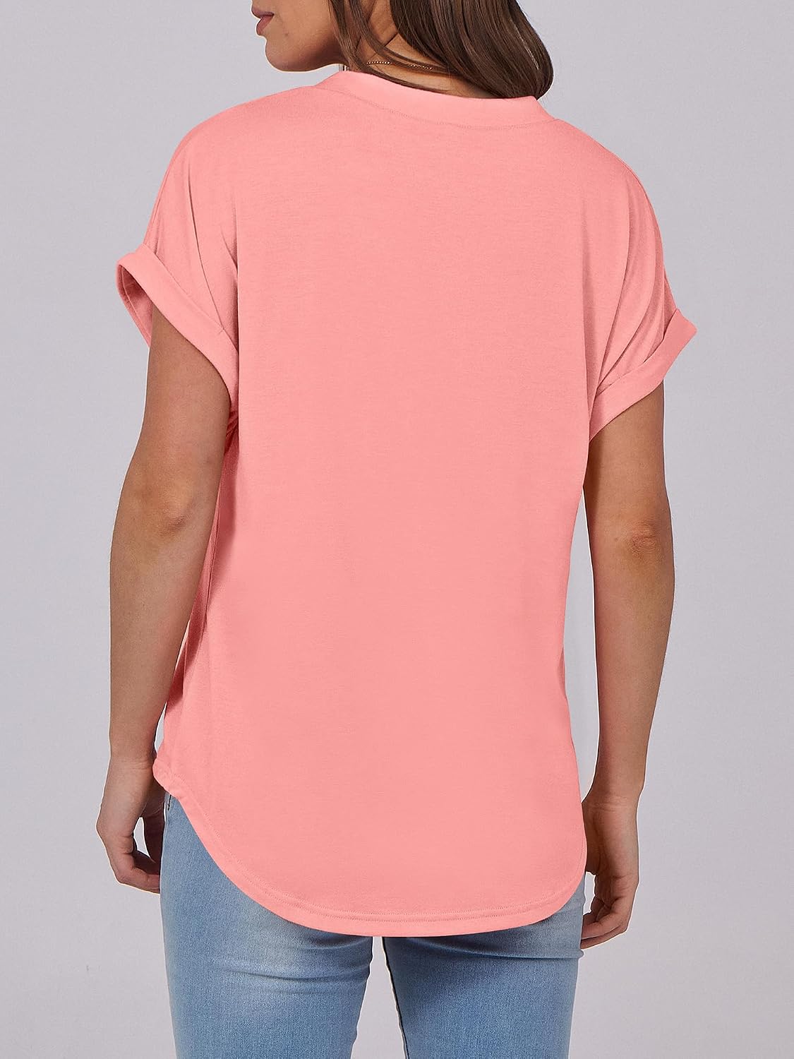 ANRABESS Womens Short Sleeve Henley