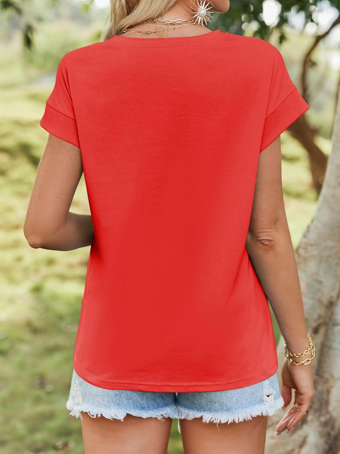 Tankaneo Womens Summer Cap Sleeve
