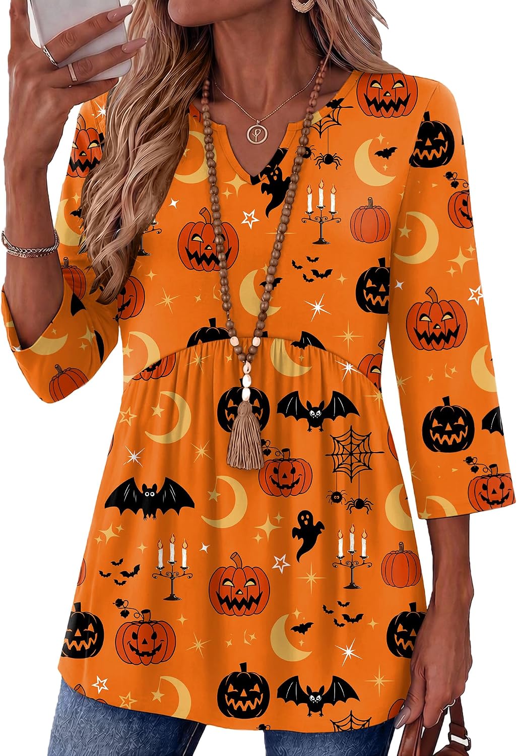 Zeagoo 3/4 Length Sleeve Womens