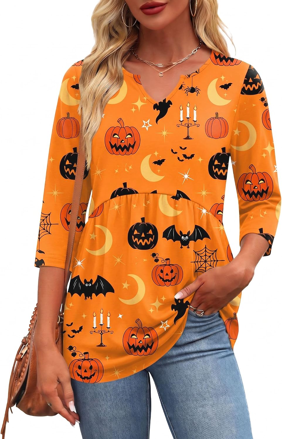 Zeagoo 3/4 Length Sleeve Womens