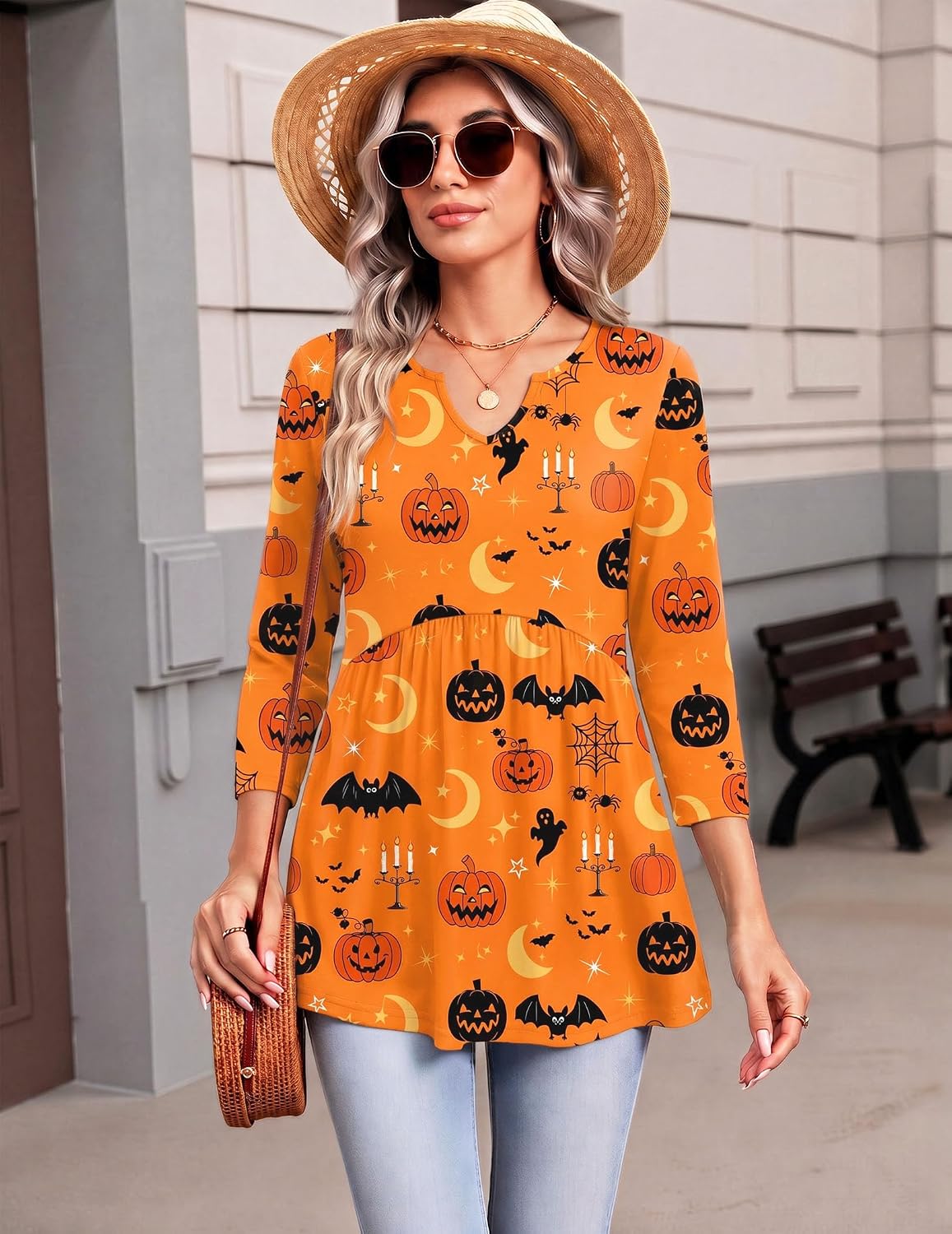 Zeagoo 3/4 Length Sleeve Womens