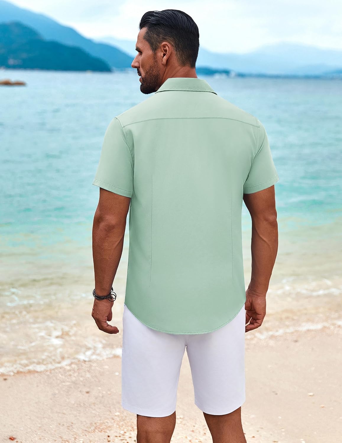 COOFANDY Mens Cuban Guayabera Shirt