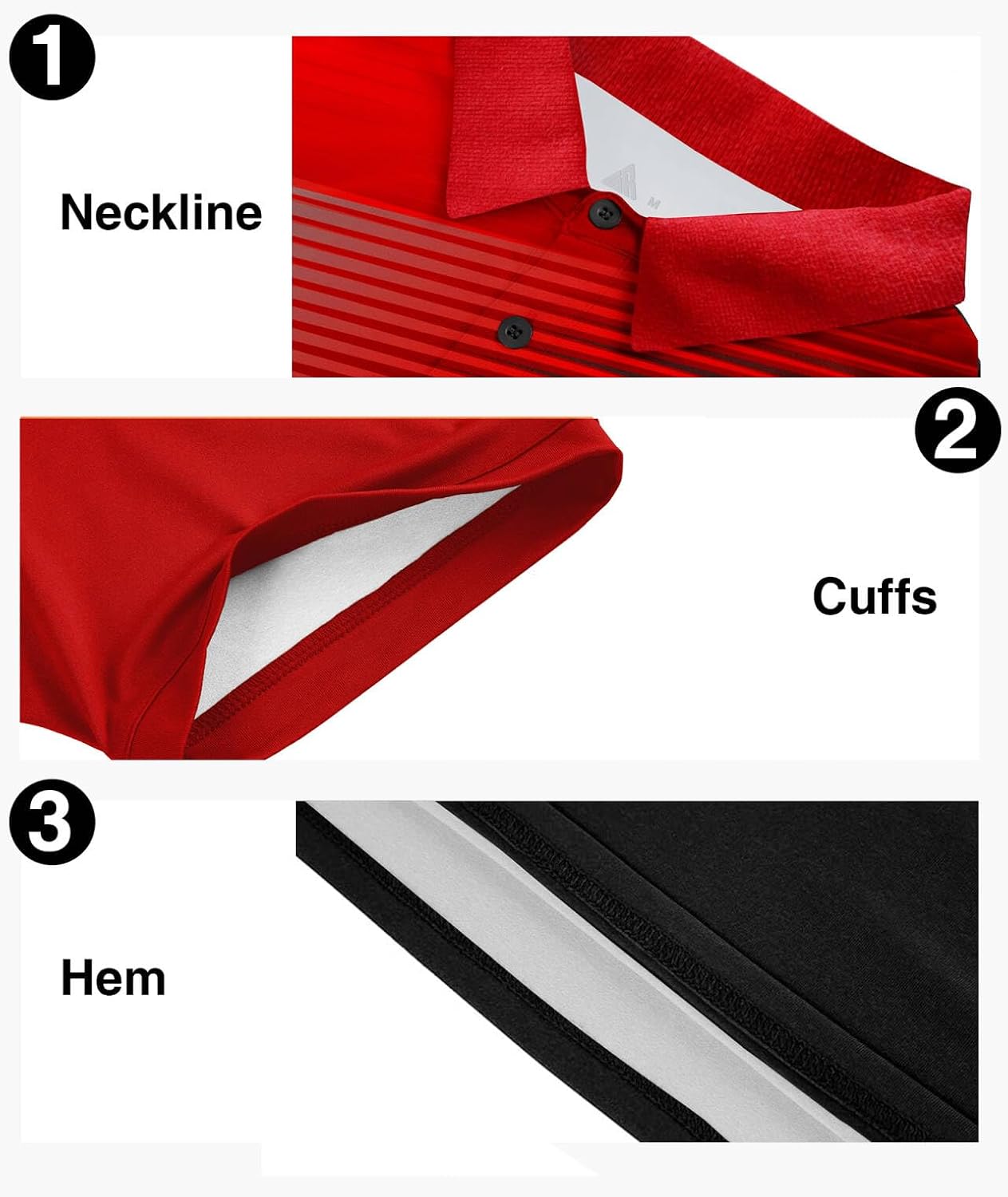 ZITY Mens Golf Shirt Short
