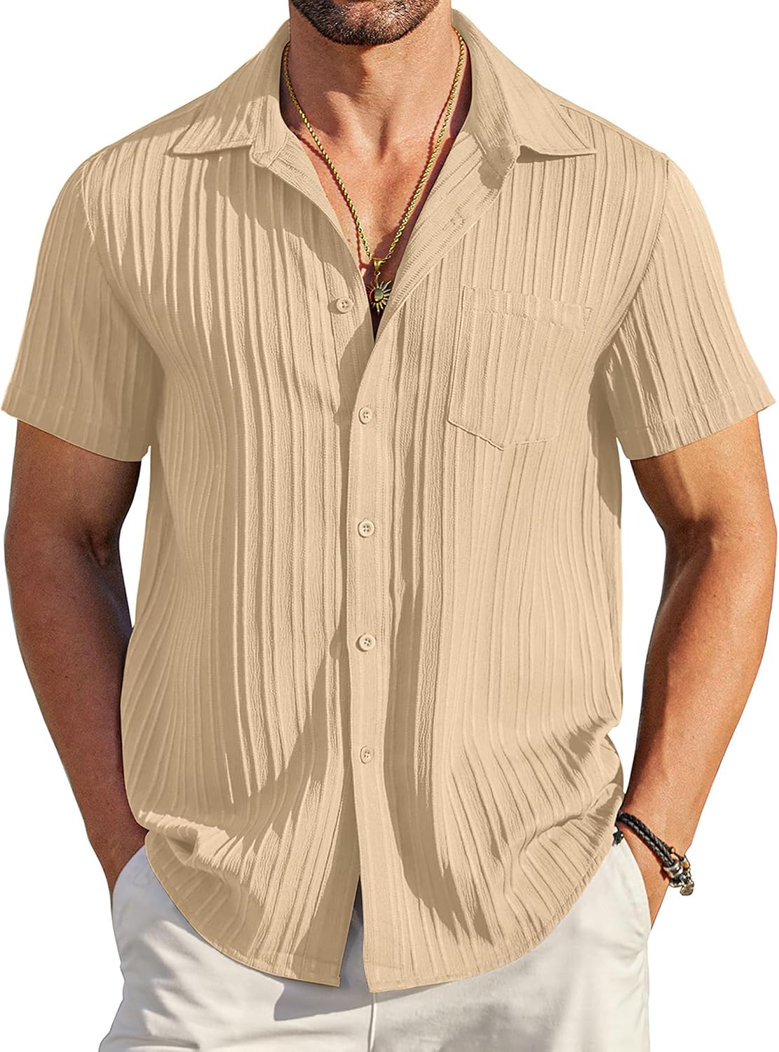 COOFANDY Men's Casual Button Down