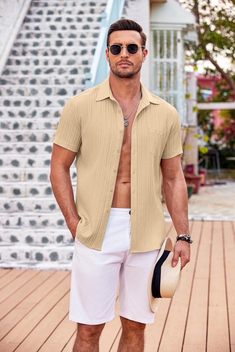 COOFANDY Men's Casual Button Down