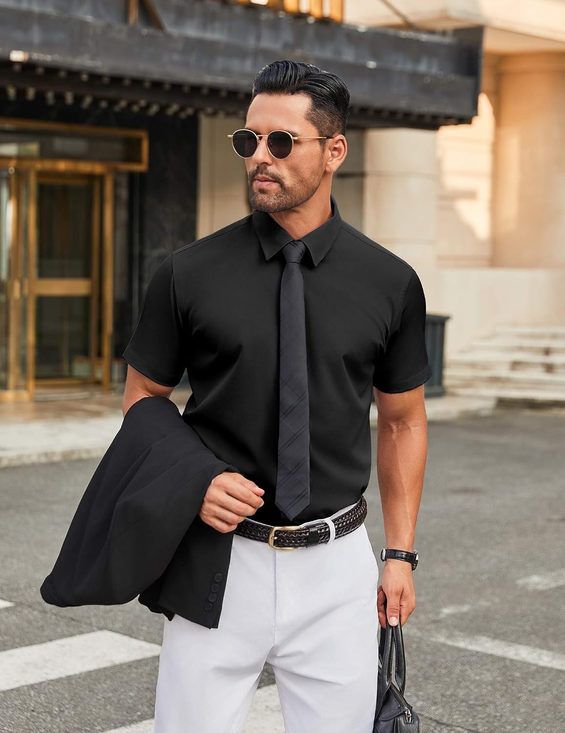 COOFANDY Men's Stretch Dress Shirts