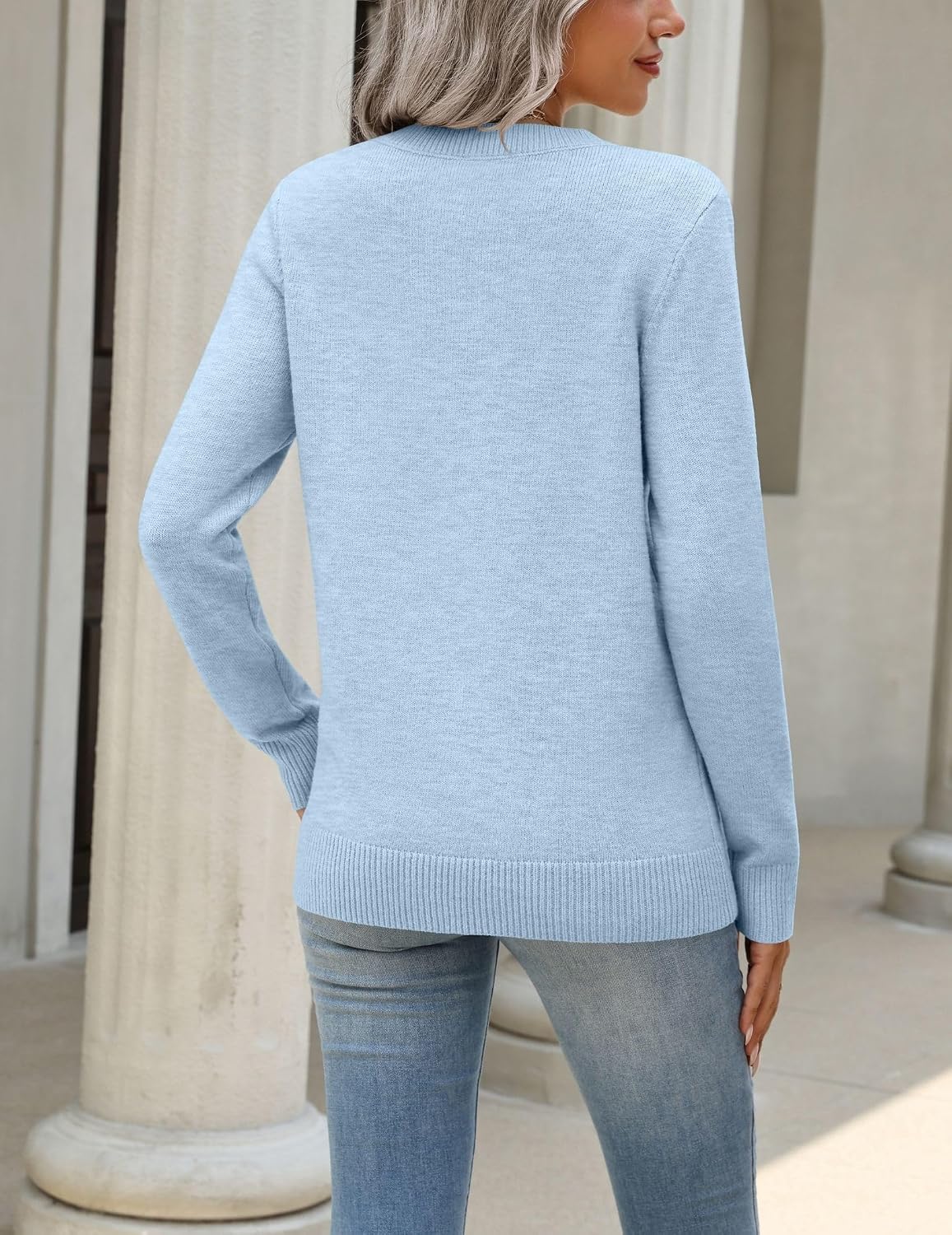 Zeagoo Womens Wool Blend Sweater