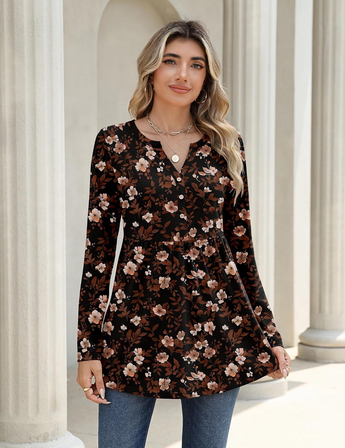 Zeagoo Women Blouses Long Sleeve