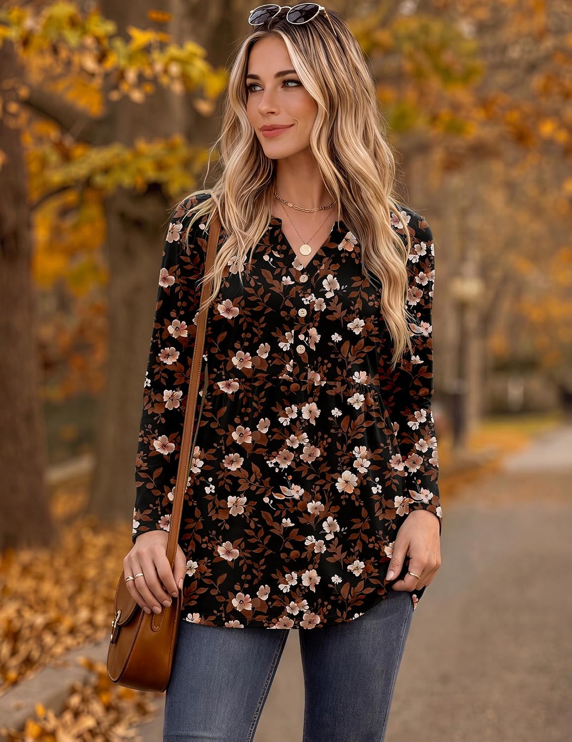 Zeagoo Women Blouses Long Sleeve