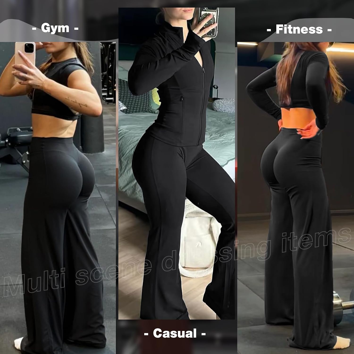 JGS1996 Wide Leg Yoga Pants