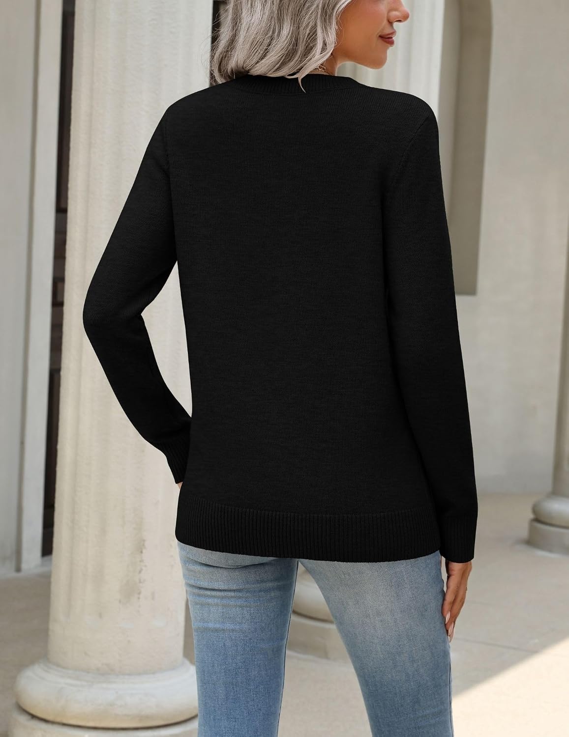 Zeagoo Womens Wool Blend Sweater