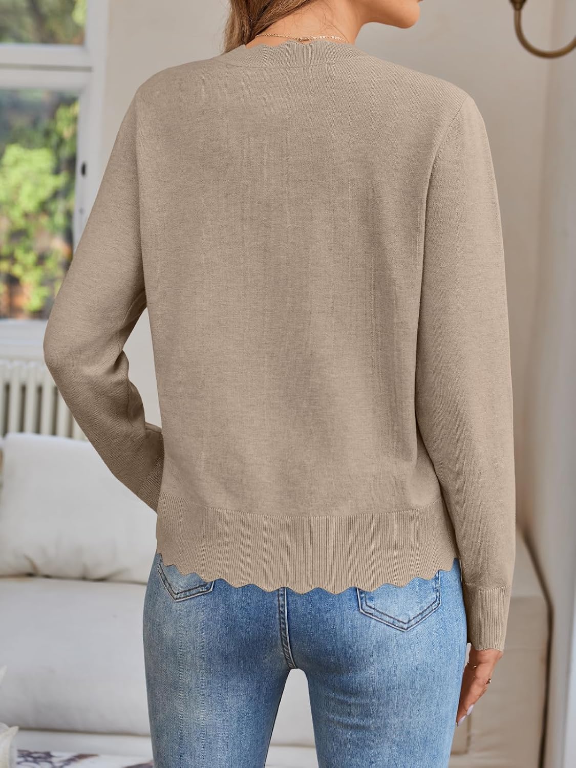 LILLUSORY Womens Lightweight Cardigan Long Sleeve Sweaters - Image 4