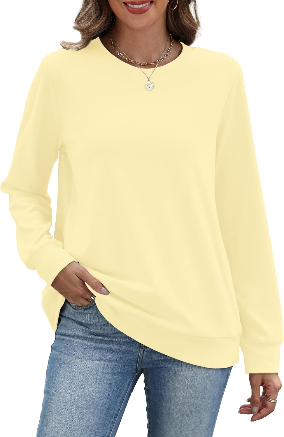RUMIA Crewneck Fall Sweatshirt