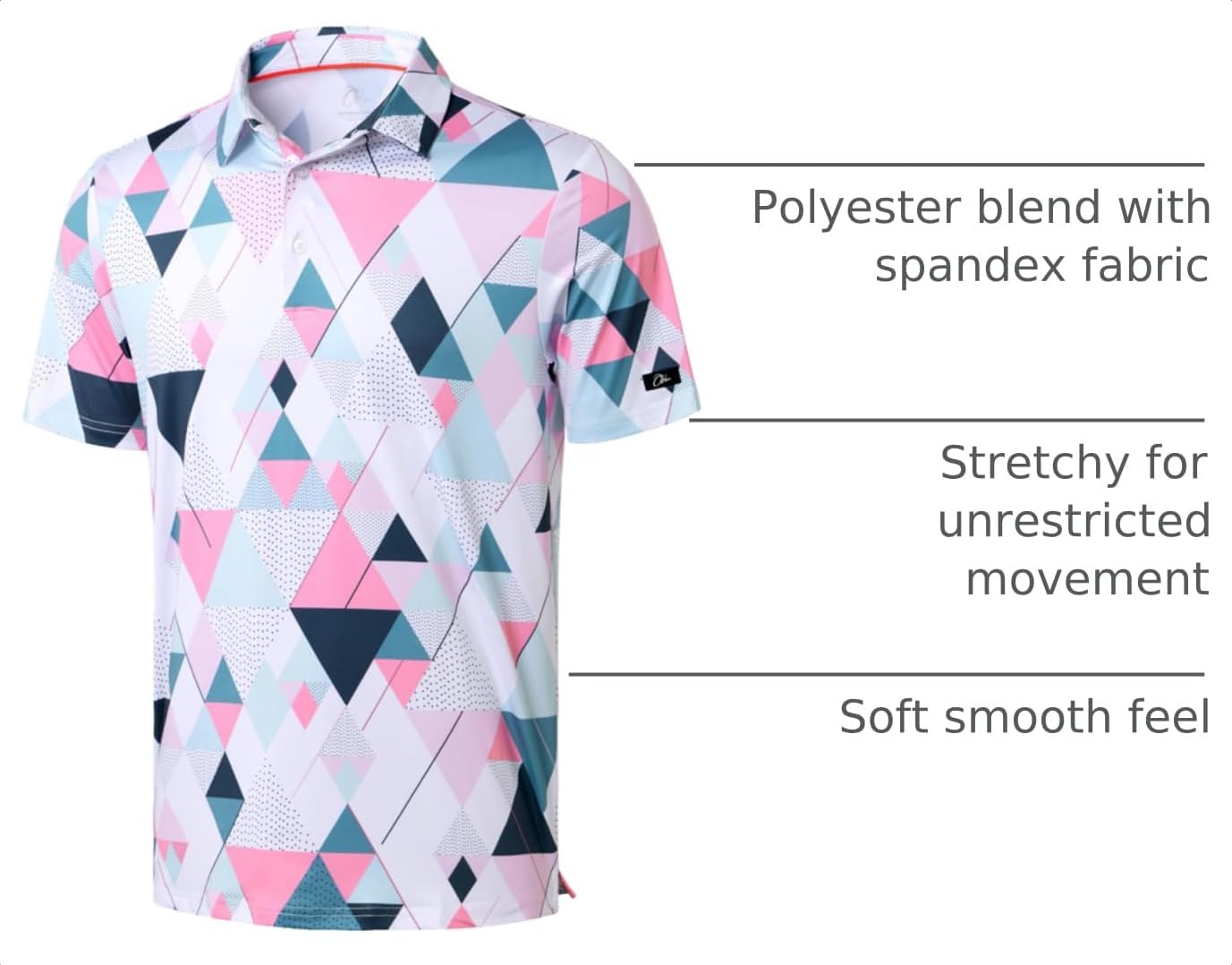 Obla Men's Golf Polo Shirts