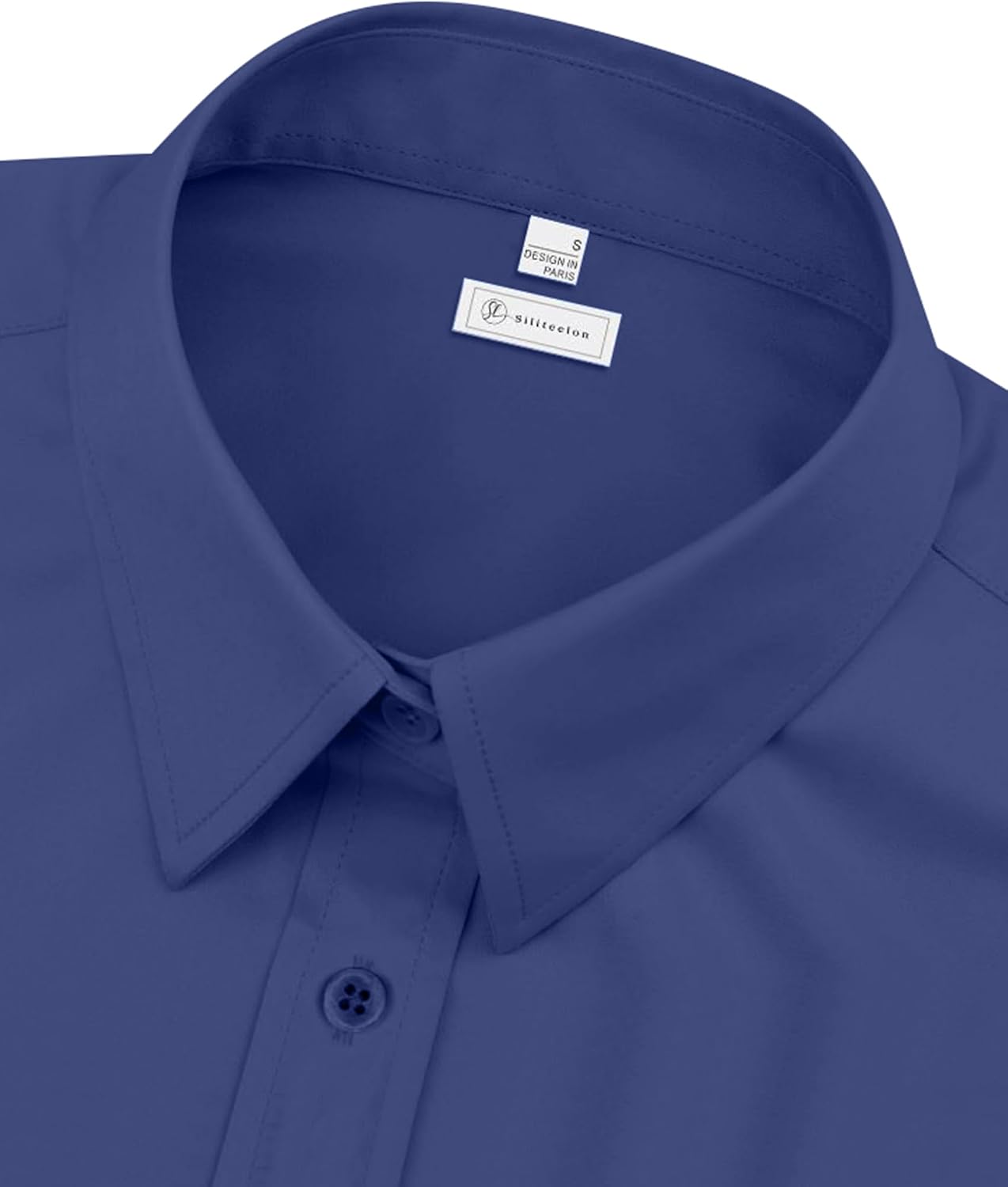 siliteelon Womens Classic-Fit Dress Shirts