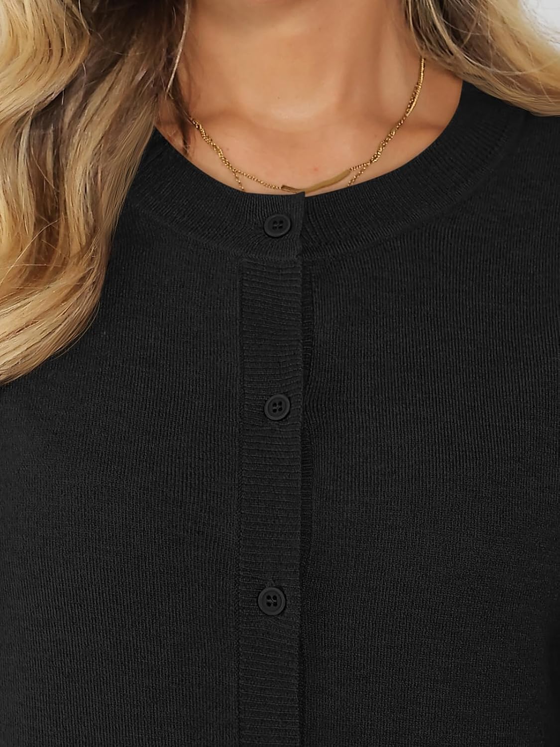 LILLUSORY Cropped Lightweight Cardigan Sweaters Women - Image 5