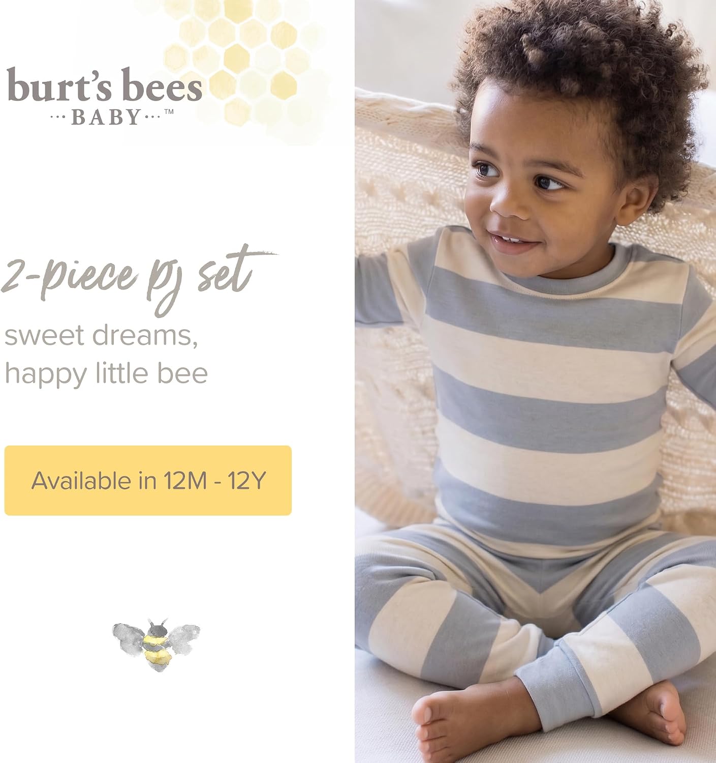 Burt's Bees Baby Organic Cotton Pajamas for Boys, Toddler PJ Set - Image 4