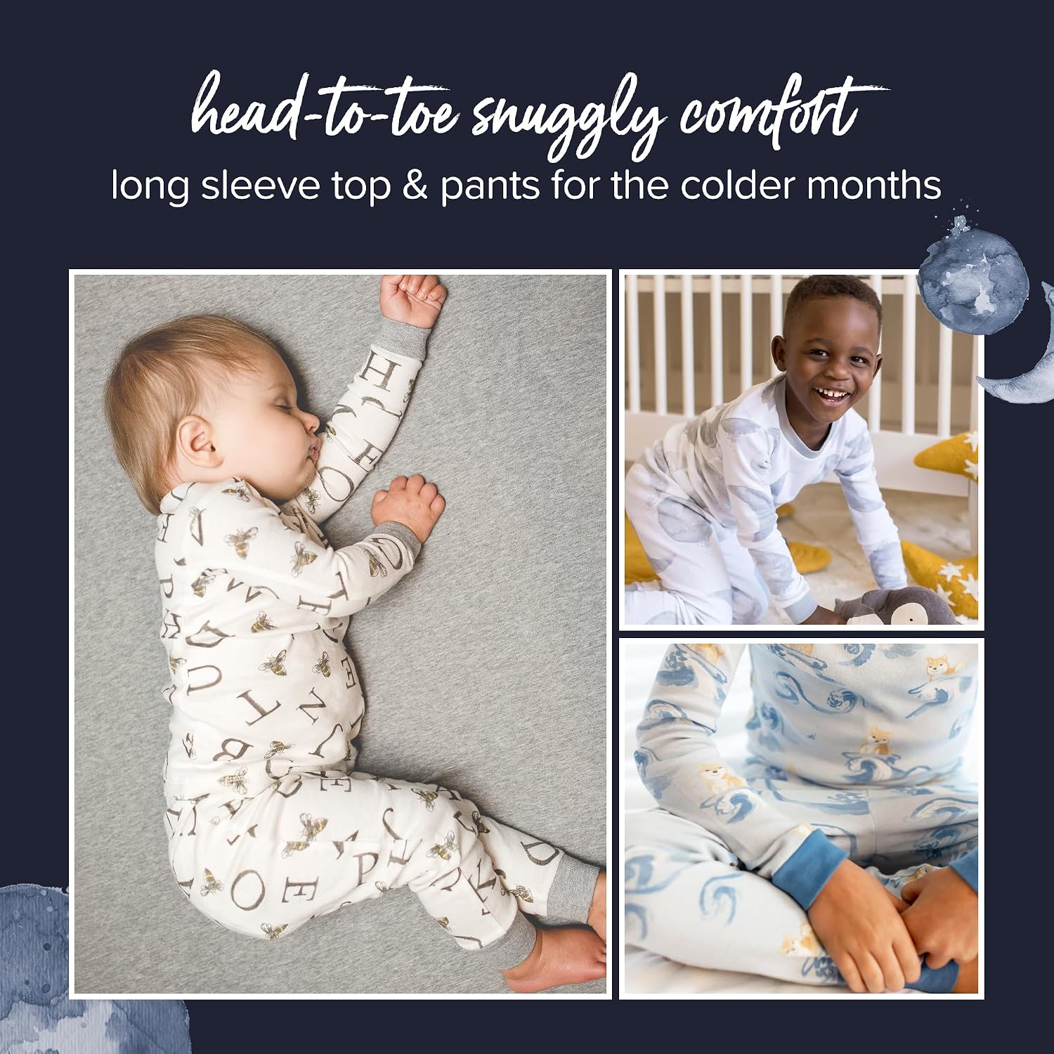 Burt's Bees Baby Organic Cotton Pajamas for Boys, Toddler PJ Set - Image 5