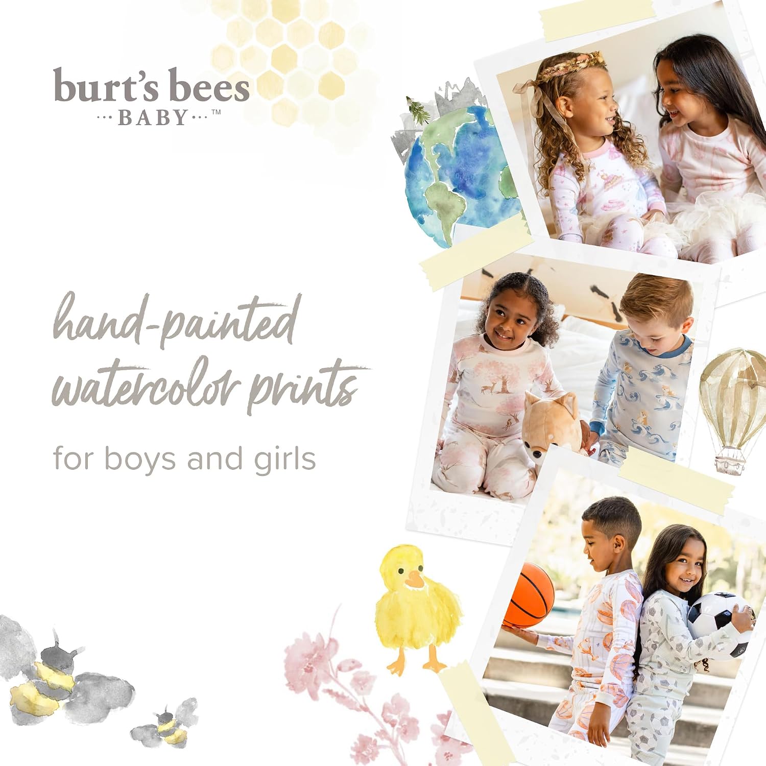 Burt's Bees Baby Organic Cotton Pajamas for Boys, Toddler PJ Set - Image 9